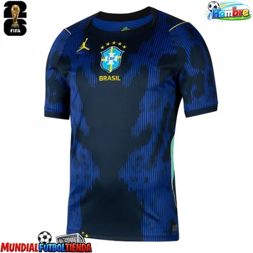 Camiseta Brasil Segunda Equipación Replica Mundial 2026 mangas cortas
